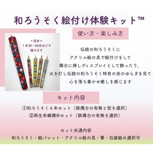 業界初 自宅でできる 癒やしの和ろうそく絵付け体験キット™ 伝統工芸品 愛知