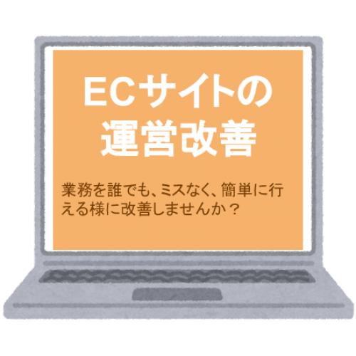 ECサイトの運用業務改善/改善システム構築