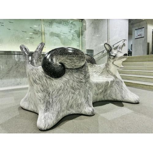 ＼2026年3月末まで／ 大阪商工会議所ロビーに「サクヤオオカミ」をお迎え中♪