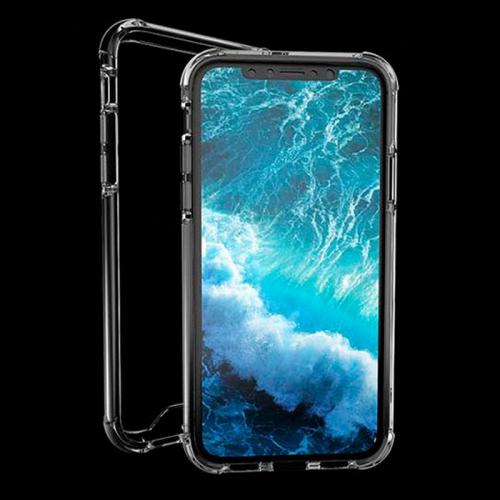 ストラップホール付 スマートフォン用耐衝撃クリアケース