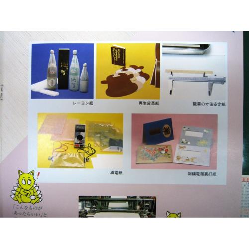 機能紙(PET混抄紙、レーヨン紙、水溶紙、etc)