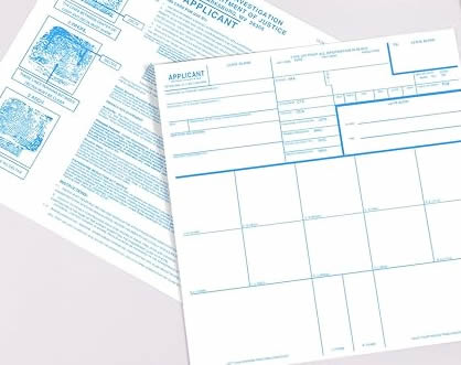 FD-258 FingerPrint指紋採取 FBI無犯罪証明書 ビザライセンス