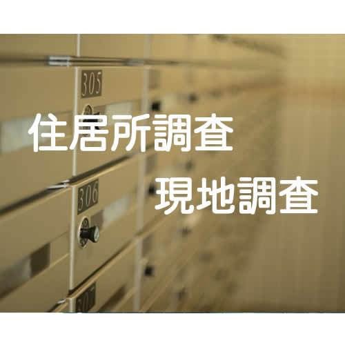 【住居所調査】付郵便送達・公示送達、裁判所特別送達のたの現地調査、住居所調査