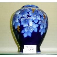 薄墨藍牡丹AN-1花生　深川製磁　10,500円