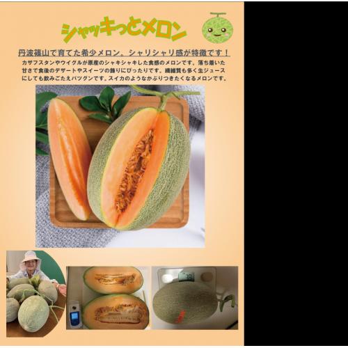 希少な食材 メロン生産者 シャキっとしたスイカのようなミルキーなメロン