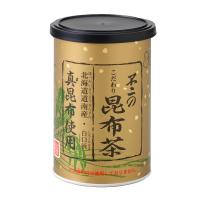 化学調味料不使用　こだわり昆布茶80ｇ紙缶/あられ10ｇ入