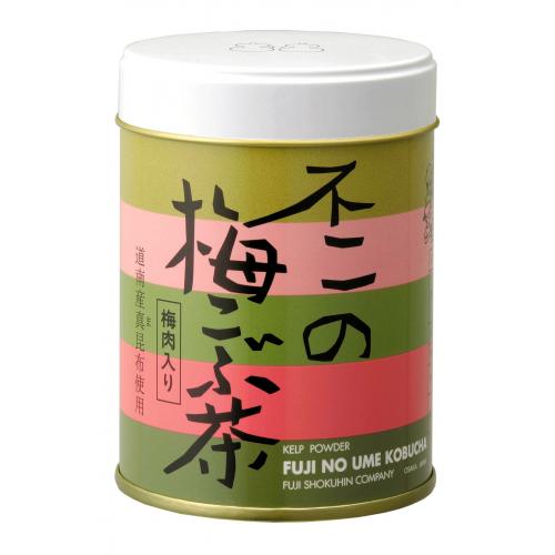 調味料としても利用できる不二の梅こぶ茶　缶入り６０ｇ