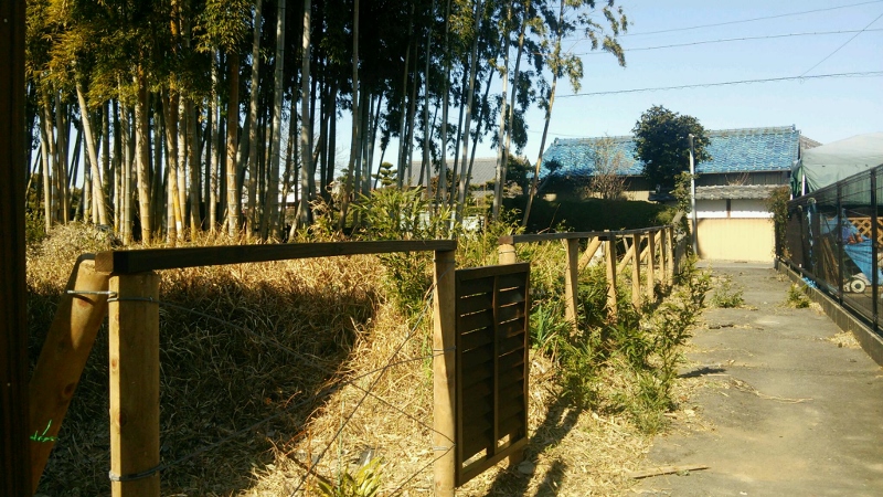 簡易柵造りかえ