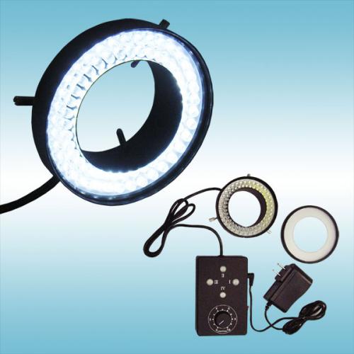顕微鏡用4方向独立照射二重巻きLEDリング照明装置｜LED-R72