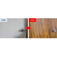 素材にリアルな木目調模様を付加する塗装