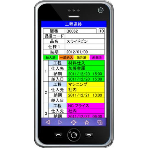 工程進捗問合せ（工程管理）システム　サクっとスマホ