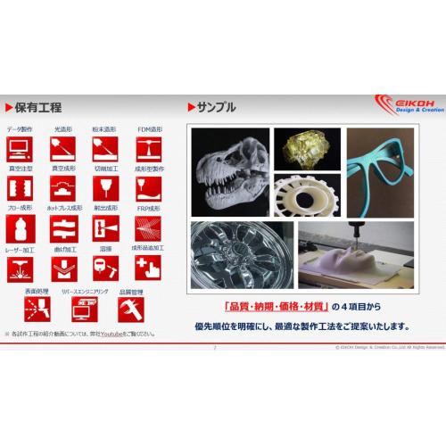 「 デザイン～設計～試作から量産」までトータルでお客様の業務を強力サポート！