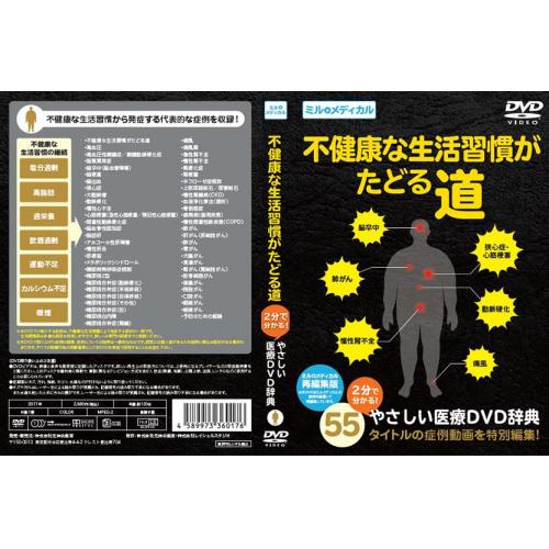 不健康な生活習慣がたどる道DVD