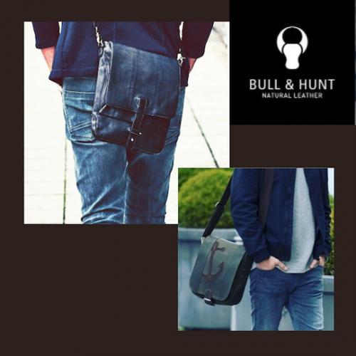 ドイツ人気ブランドBULL&HUNT Men's メッセンジャーバッグS【牛革】