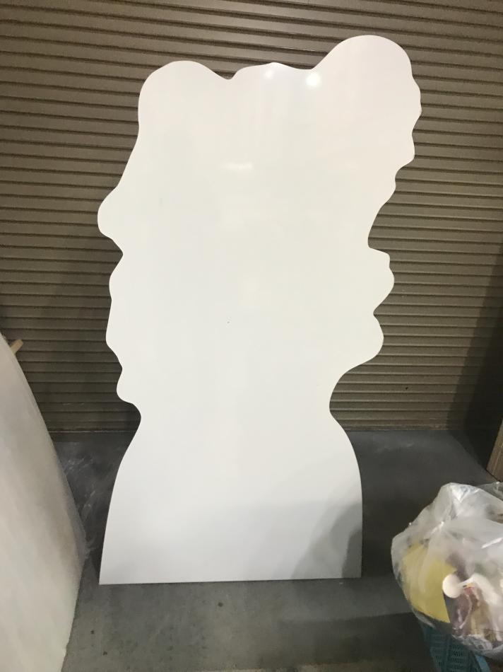 アルミ複合板の変形切出し　