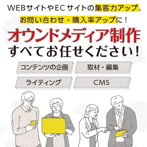 集客力アップ!オウンドメディア制作