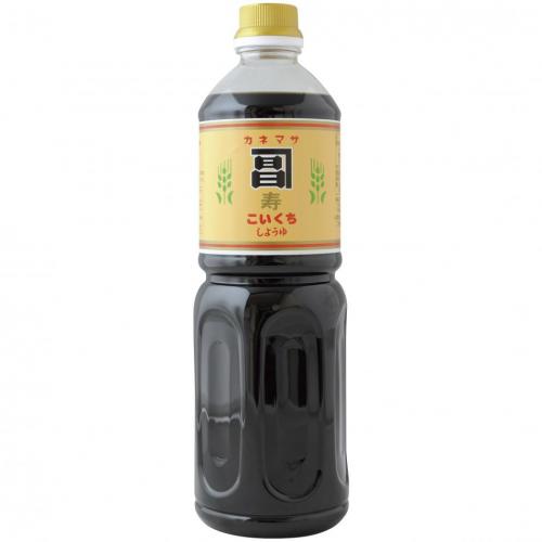 ちょうどいい甘さとまろやかさ カネマサ こいくち醤油 寿