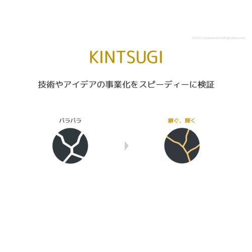 技術やアイデアを事業化する伴走支援サービス「KINTSUGI」