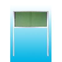 アルミ製　屋外掲示板（ガラス引き戸型）ブロンズ色