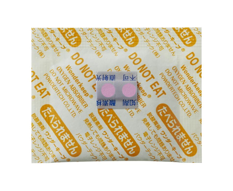 酸素検知剤一体型脱酸素剤ワンダーキープCLPタイプ
