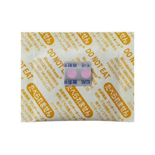 酸素検知剤一体型脱酸素剤ワンダーキープCLPタイプ