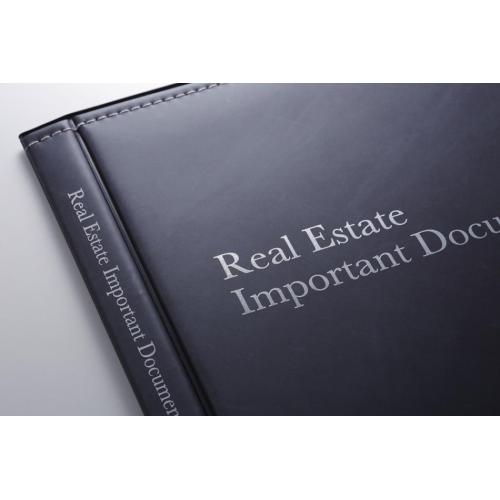 不動産重要書類ファイル 楽天市場】【1冊】 不動産重要書類ファイル 二つ折り 縦タイプ 紺色