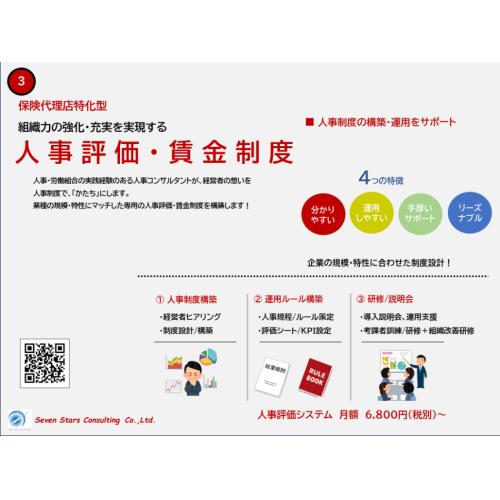 保険代理店特化型 人事評価・賃金制度 構築 のご案内