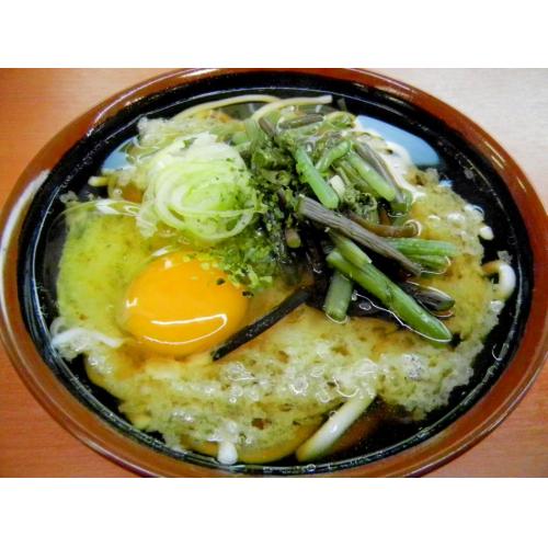 スペシャルそば・うどん（天ぷら・山菜・生卵）