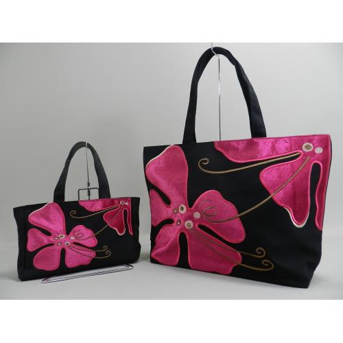 道端カレンが大絶賛！弊社オリジナルバッグinバッグつき　フラワートートバッグ