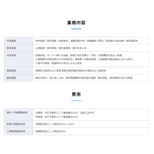 東京都内の賃貸管理を賃料の3%で承ります。