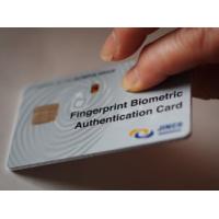 生体認証の定番、指紋認証がカード一枚で完結