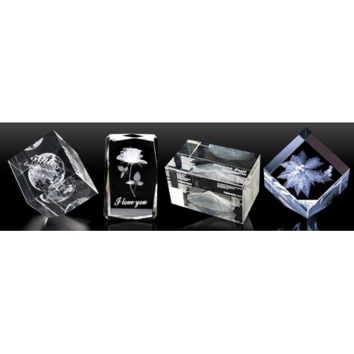 3D立体物をクリスタルガラスに表現インパクトのある販促記念品に!