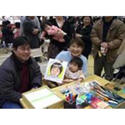 似顔絵師出張サービス イベント企画、展示会、販促、ご集客に