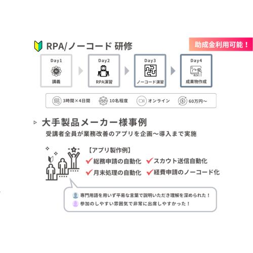 ノーコード・RPA研修