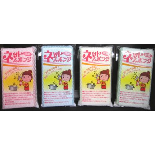 抗菌・防臭ネットスポンジ1P
