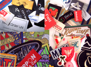 織ネーム　プリントネーム　品質表示　下げ札　刺繍　プリント