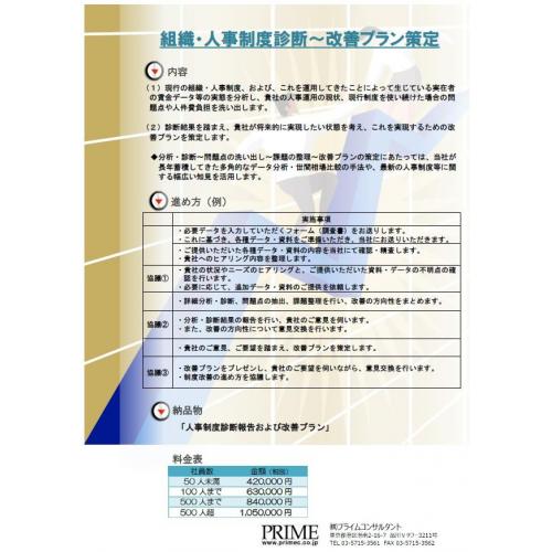 組織・人事制度診断サービス