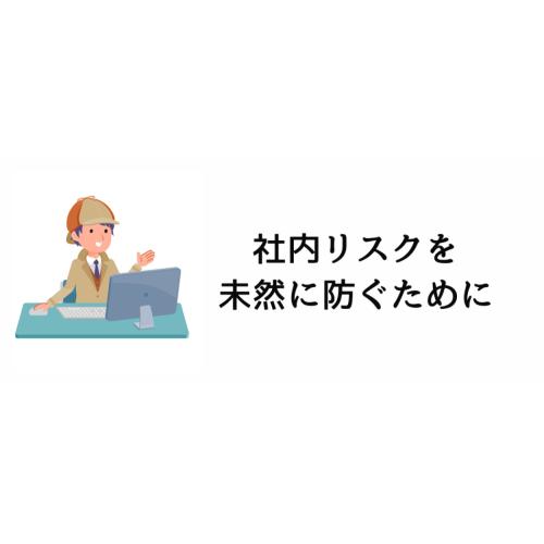社内リスク予防調査｜社内のシステムを調査し、危険から守る
