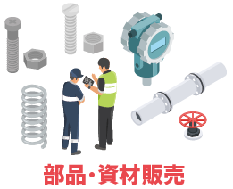 産業機器：コンプレッサー、ボイラー、流量計等