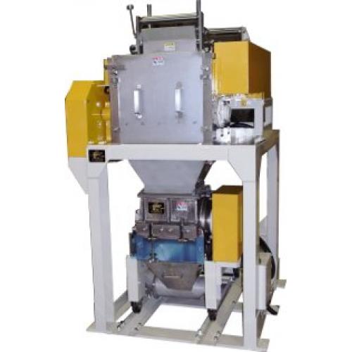 プラスチックシート端(耳)の原料リターンに!騒音・粉の少ない角ペレタイザー
