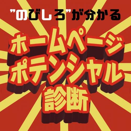 ホームページの"のびしろ"が分かる!ホームページポテンシャル診断