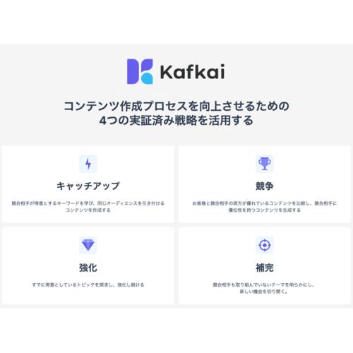 Kafkai: 高度なSEO解析機能を搭載した生成AI記事作成プラットフォーム!