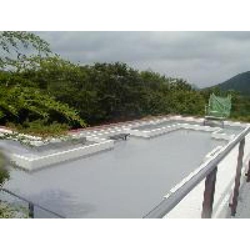 防水改修工事(関西学院大学千刈セミナーハウスのテラス)
