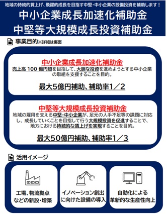 【成長加速化補助金について】　