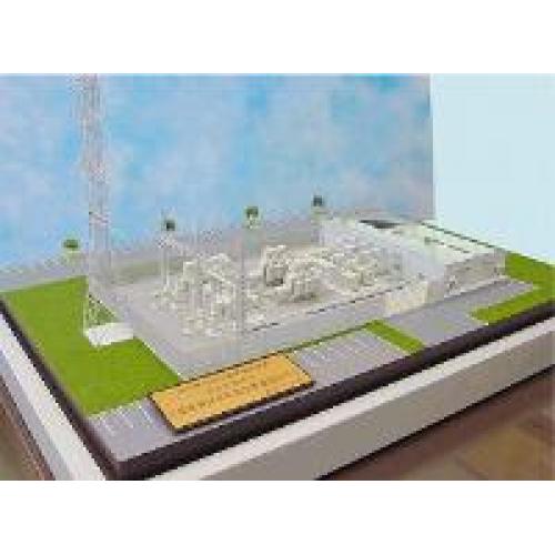 展示模型(変電所・縮尺1:100)