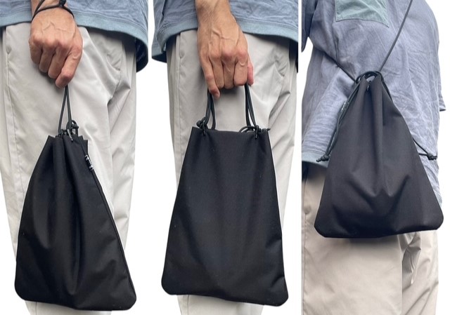 【裂地ハンドバッグ製造卸　プレジール】七三 合切袋「合切手提げ」