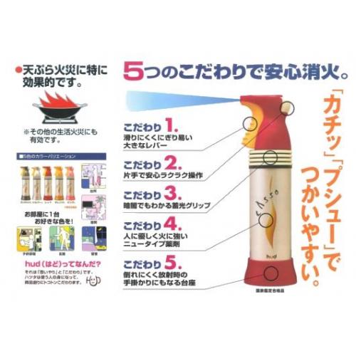 天ぷら火災、生活火災向けのスプレー式簡易消火具