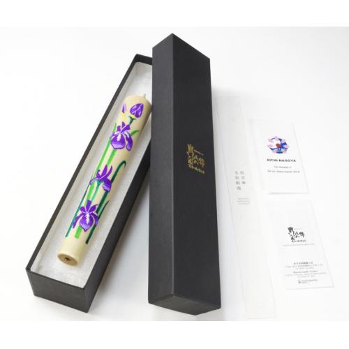 伝統工芸品 最高級手描き絵ろうそく『かきつばた』 伊勢志摩サミット贈答品選定
