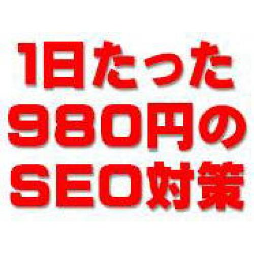 １日たった９８０円のＳＥＯ対策！成果報酬型です