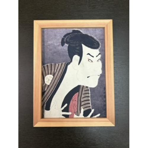 Nunography(ぬのぐらふぃー)TM 布プリントの吉野杉額絵 A4サイズ